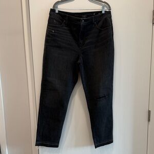 Chico's Dark Wash Straight Leg Jeans